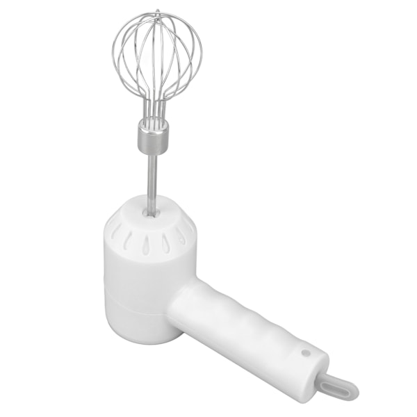 Trådlös elektrisk handmixer, USB-laddningsbar handmixer, elektrisk mjölkskummaskin med 2 hushållsrevolverstänger, vit No, No,