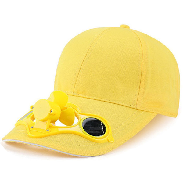 Sommar sol baseball keps, vandring och resor fläkt sport keps, innovativ yellow No,