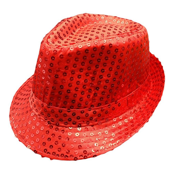 Barnens paljett jazzhatt, hållbar cosplay, mask, Panama hatt, glänsande, scen dansföreställning, semester network No,