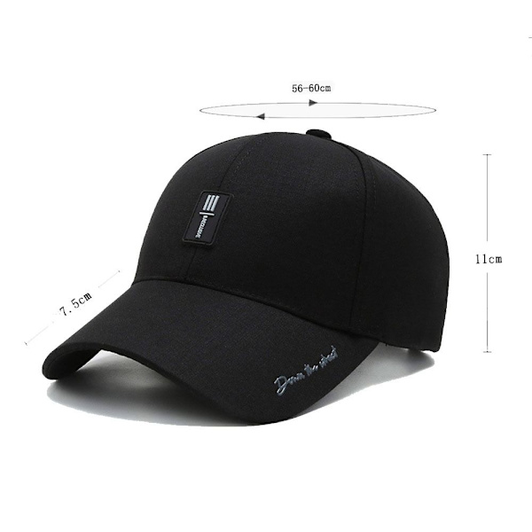 Justerbar snabb torkande baseballkeps, baseballkeps, solskyddskeps, golf fiskekeps, vår och sommar, trendig dark grey No,