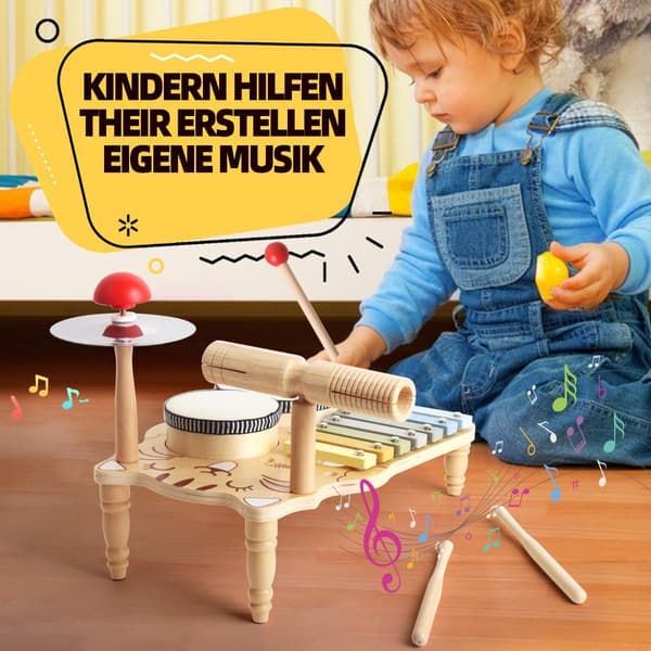 Barn som spelar trummor, multifunktionellt batteripaket, kräver montering No, No,