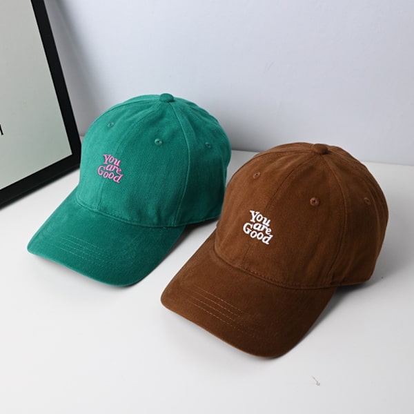 Broderad bokstavsbaseballkeps, justerbar solhatt, UV-skydd, utomhusparaply, vår och sommar network No,