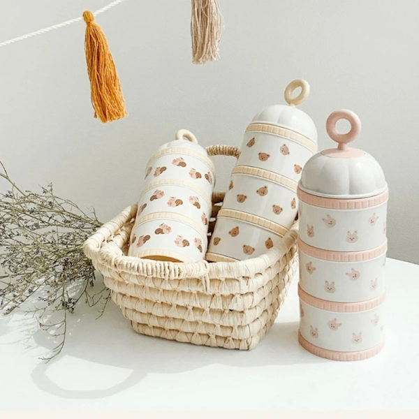 Spädbarnsformulask, spädbarnsmatningsformuldispenser, bärbar förvaringsbehållare, blandning Little Bear No,
