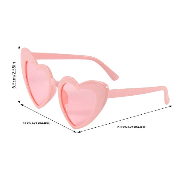 Brudtärna hjärtformade solglasögon, svarta, vita och rosa fotosolglasögon för singelfester, bröllopssouvenirer, bröllopsduschdekorationer, presenter 8-piece set - G No,