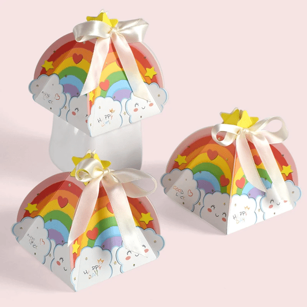 Vikbar aptitretarebox med barnens tejp, 61 godis presentaskar 10 pieces No,