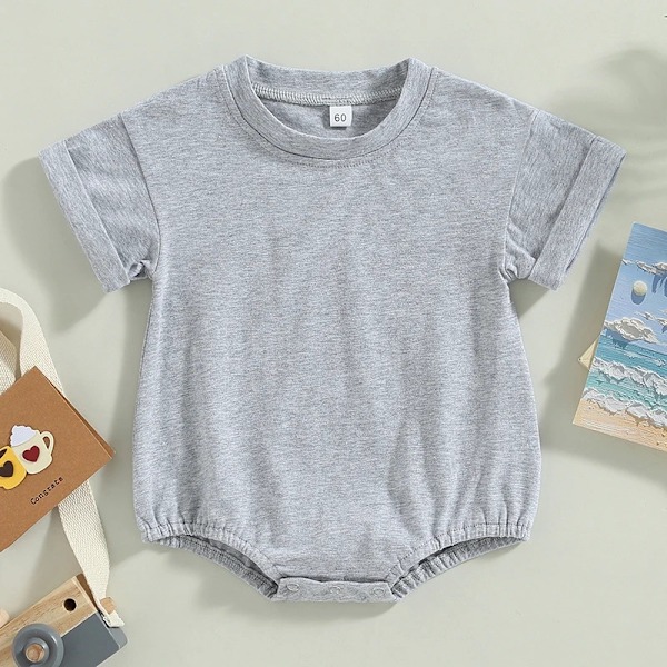 Baby kortärmad Bailey, stor T-shirt, jumpsuit, sommaroutfit Mafel 18 months