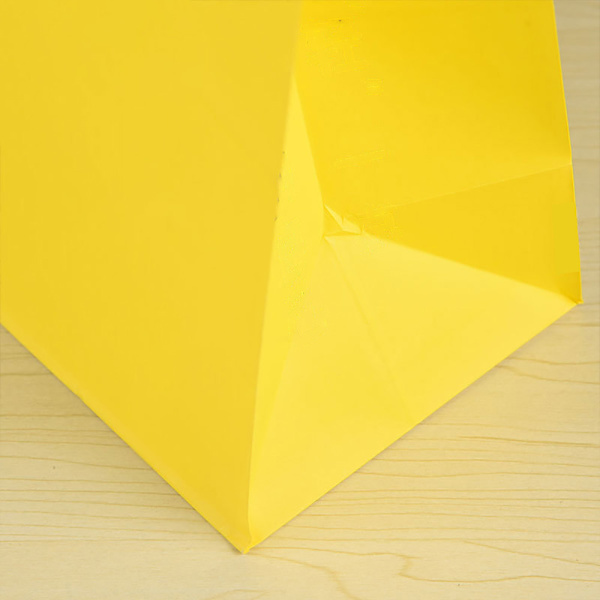 Barnens enfärgade presentpåse i kraftpapper, handväska, hantverk, 10 stycken yellow No,