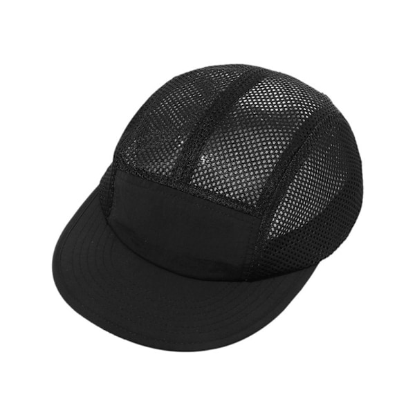 Andningsbara och snabbtorkande hattar för män och kvinnor, nätarbetshättor, camping, utomhus, 5 stycken black No,