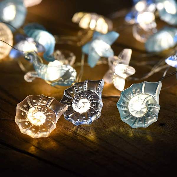 2M sjöstjärna ljusslinga, 20LED, havs tema fest, sjöjungfru ljusslinga, födelsedagsfest dekoration, flicka babyshower souvenir 2M 20LED Style A No,