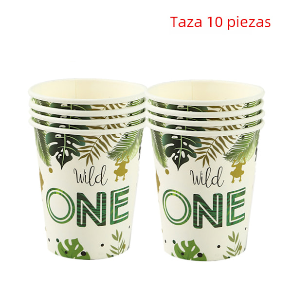 Engångsartiklar i papper för jaktpartyn är ett idealiskt val för födelsedagar och babyshowers 10 pieces of CUP No,