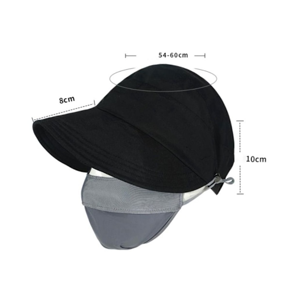 Justerbar basebollkeps med solskärm, fiskekeps, andningsbar, UV-skydd, ankkeps, utomhus Khaki No,