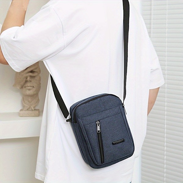 Herrsport axelväska, casual portfölj RC1548 Grey No,