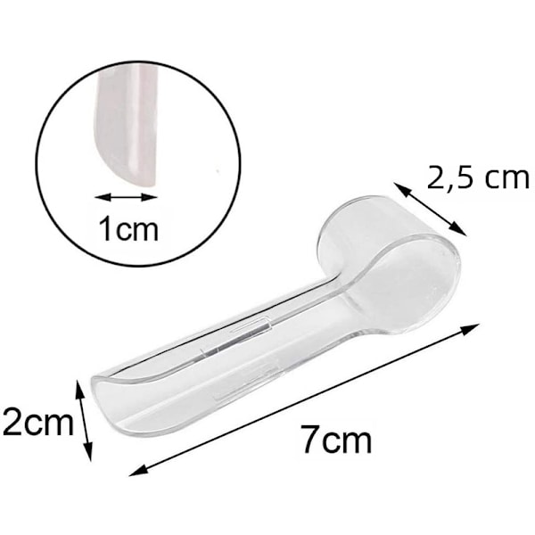 Oral elektrisk tandborsthuvud B skyddande lock, dammskyddande lock, 2/4 stycken 2 pieces No,