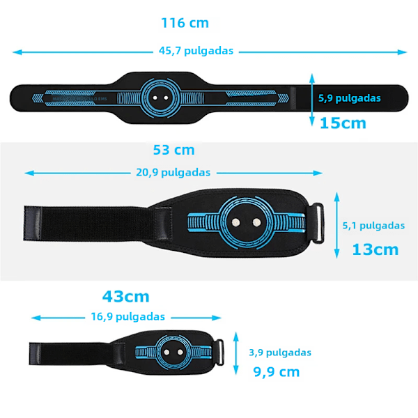 EMS muskelstimulator, bälte för att stärka magen, bantningsmassager, mage, midja, rygg, armar, ben, fitnessmassage, USB-laddning 1 abdominal belt No,