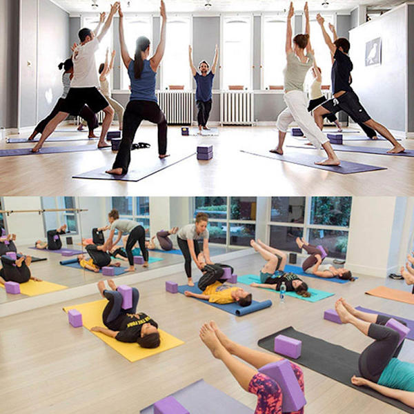 Högdensitets yogablock, högkvalitativa EVA-skumblock, träningsövningar, stretching, bodybuilding, sport fitnessutrustning purple No,