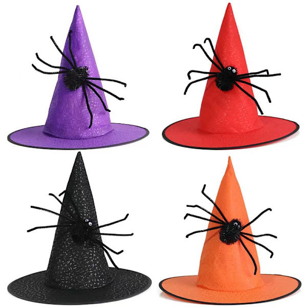 Halloween-kostymer för barn och vuxna, Harry Potter-häxhattar, häxhattar network No,