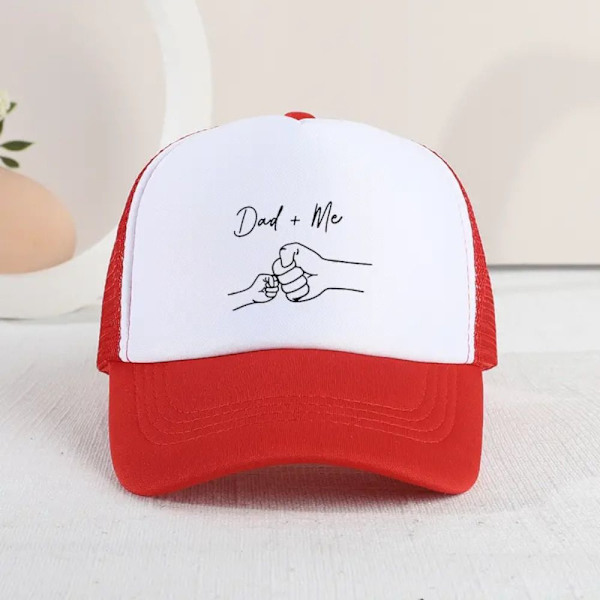 Retro DAD+ME basebollkeps, andningsbar justerbar broderad mesh solhatt, hiphop solhatt, trendig Yellow and white No,