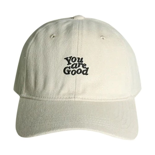 Broderad bokstavsbaseballkeps, justerbar solhatt, UV-skydd, utomhusparaply, vår och sommar Beige No,