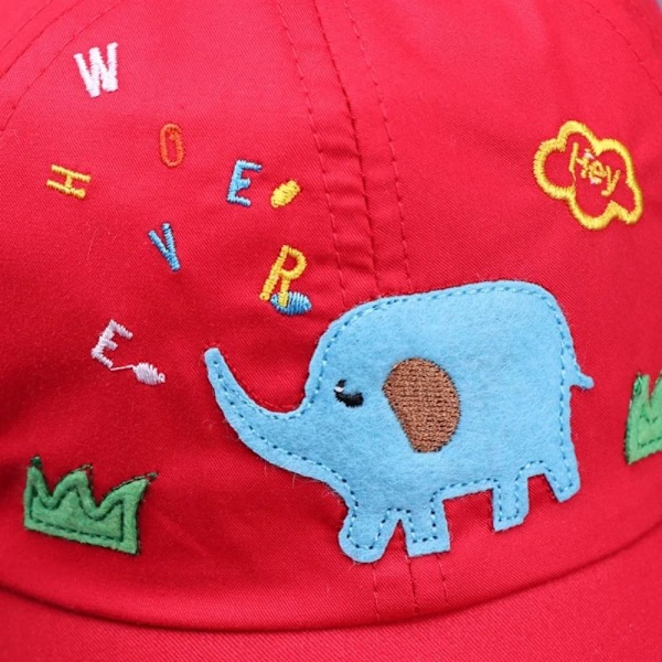 Cartoon baseball keps, lätt keps med elefant solskydd, bärbar UV-resistent paraply, sommar blue No,