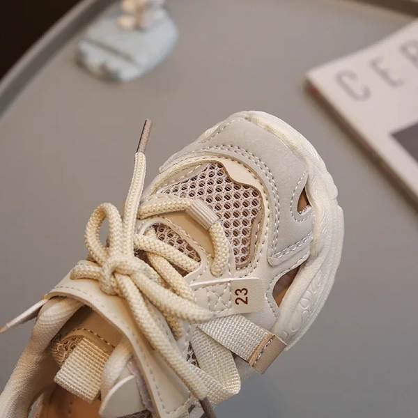 Sportsandaler för pojkar och flickor, bekväma sommarsandaler Beige 26 (insole 16.4cm)