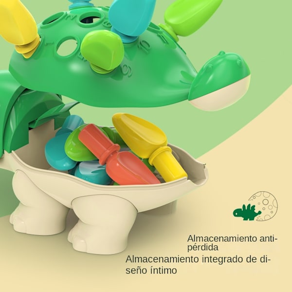 Baby träningshub pussel, tidig utbildning leksak, 1-3 år gammal, dinosaurie leksak No, No,