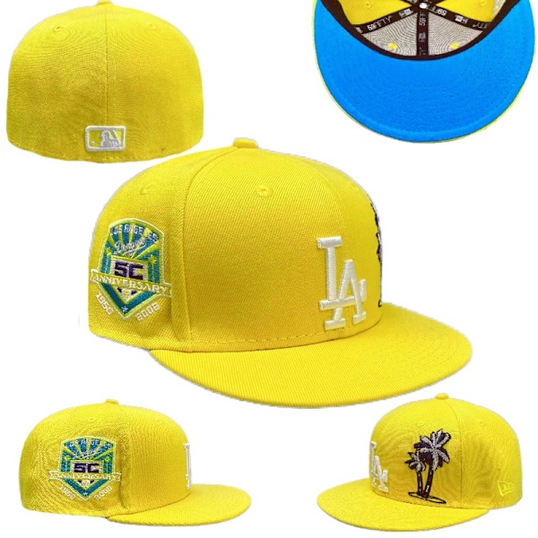 Broderad basebollkeps med bevingade bokstäver, andningsbar hiphop-Snapback-hatt, slät färg Turquoise 7 5