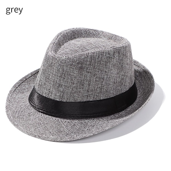 Mjuk gangsterhatt, filthatt, Fedora, Jazz, Playa, Sol grey No,