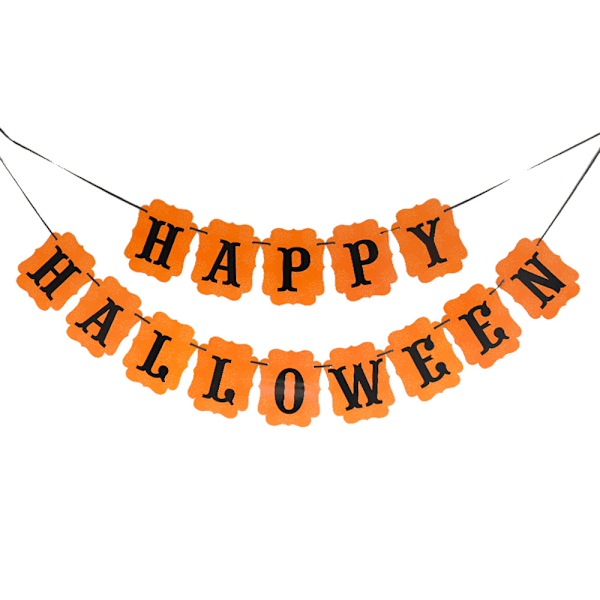 Halloweendekorationer, festtillbehör, spöken, flaggor, festivaler, accessoarer Set 4 No,