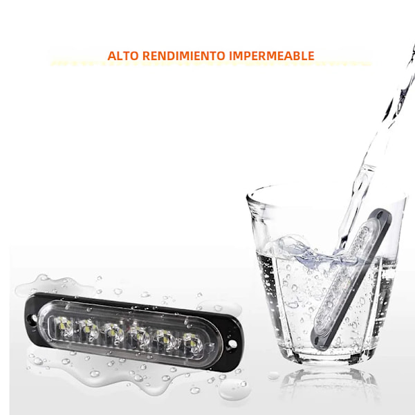 Trådlös nödblixt för bil, automatisk diodlykta, 24 LED, 12V, släpvagn, lastbil, polisvarning blue No,