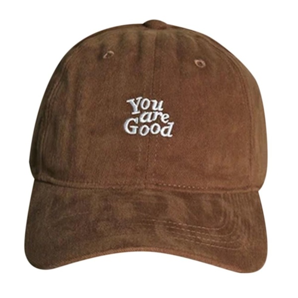Broderad bokstavsbaseballkeps, justerbar solhatt, UV-skydd, utomhusparaply, vår och sommar Coffee No,