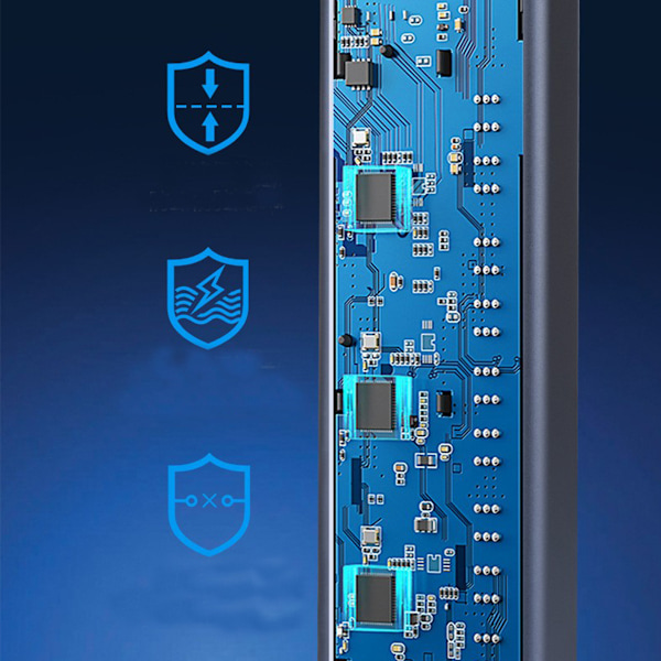 SSITO USB-hubbadapter 3.0, med 60W 5 Gbps bärarstation, 1,2 meter kabel och 10 portar No, No,