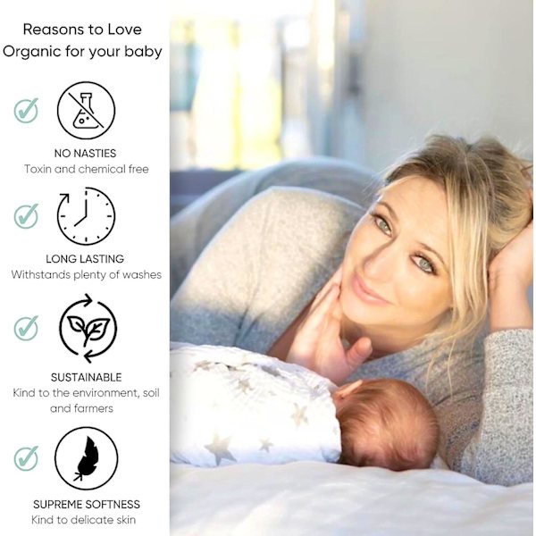 Babytrasa, chiffong, 6-pack, babyhandduk och badtrasa, mjuk chiffong för spädbarn No, No,