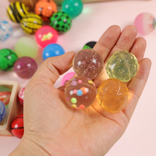 Elastiska studsbollar med hög studs, 10 st, presenter och accessoarer till barnkalas, plastmaterial för examen 10 spaces No,