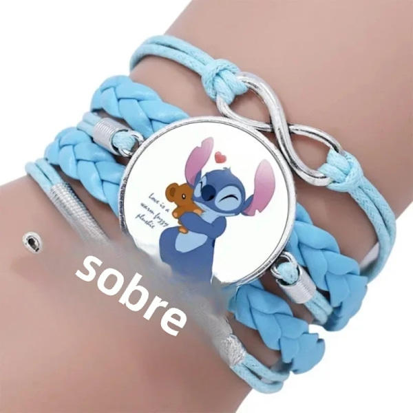 Lilo&Stitch barn animerad karaktär, Kawaii tryckt armband, julklapp, en bit 1 No,