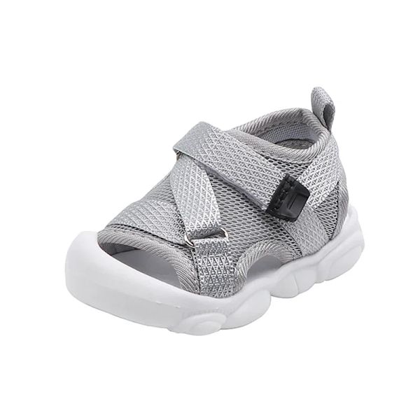 Flickors strand sandaler, baby röda tygsneakers, sommar SYJ035 gray CN16 insole 13cm
