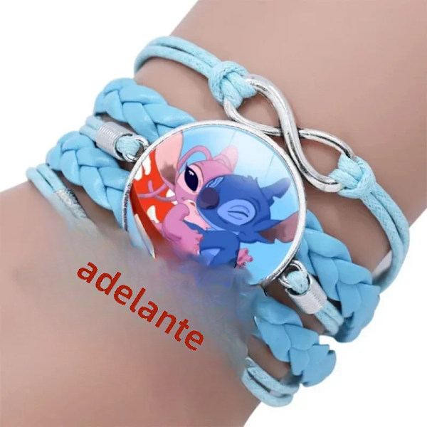Lilo & Stitch barnanimerade karaktär, Kawaii tryckt armband, julklapp, en bit 5 No,