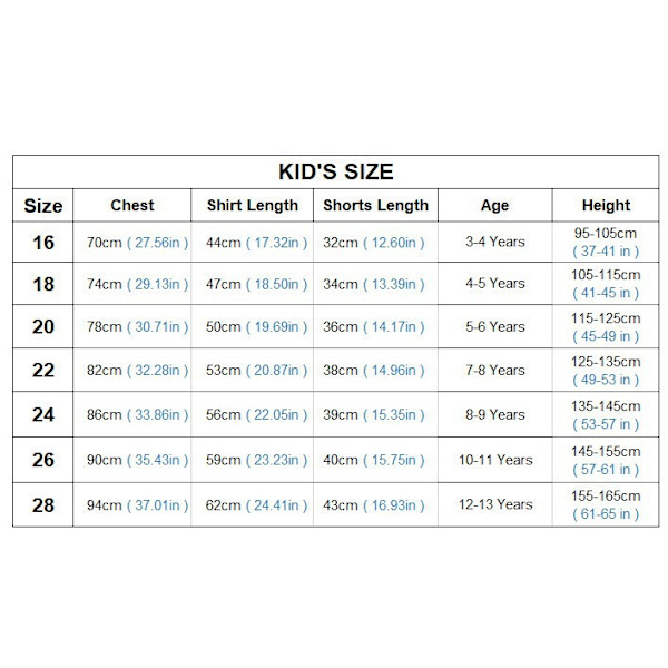 Barnens träningskläder set, snabbtorkande tryckt kortärmad+shorts, fotbollströja - C. R 7 seaman 24 # (8-9 years)