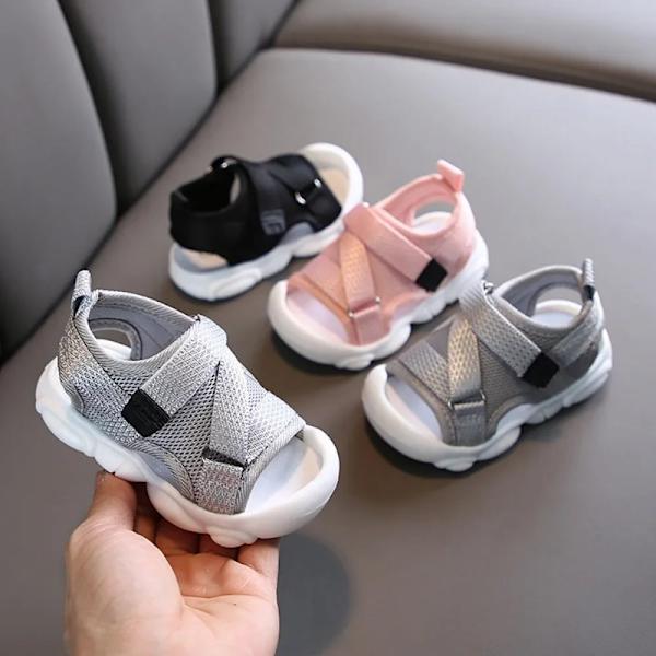 Flicksandaler för flickor, baby röda tygsneakers, sommar SYJ035 Pink CN18 insole 14 cm