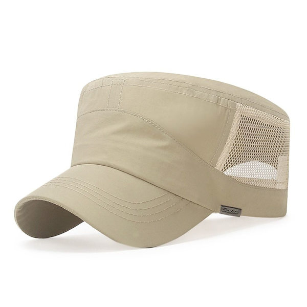Andningsbar herrbasebollkeps, casual flat cap, justerbar, UV-beständig, lämplig för utomhusbruk, vår och sommar Navy Blue No,
