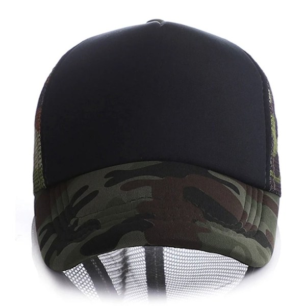 Andningsbar basebollkeps, casual mesh, solskydd, justerbar meshkeps, lastbilschaufför, sommar A No,
