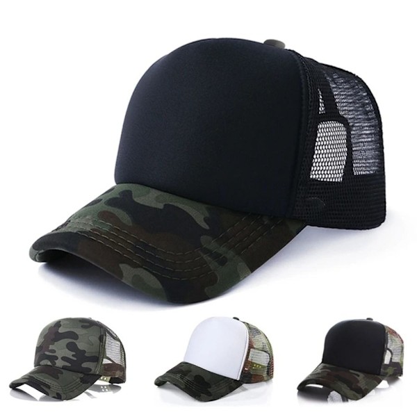 Andningsbar basebollkeps, casual mesh, solskydd, justerbar meshkeps, lastbilschaufför, sommar A No,