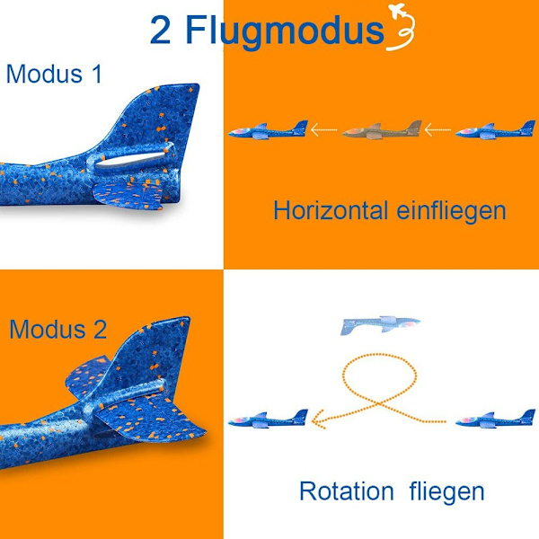 Polystyrenplan, 2-delad polystyrenplan, glidflygplan No, No,