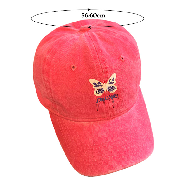 Fjärilsmönstrad basebollkeps, justerbar keps, UV-skydd, ankkeps, solskydd, vår och sommar, utomhus B No,