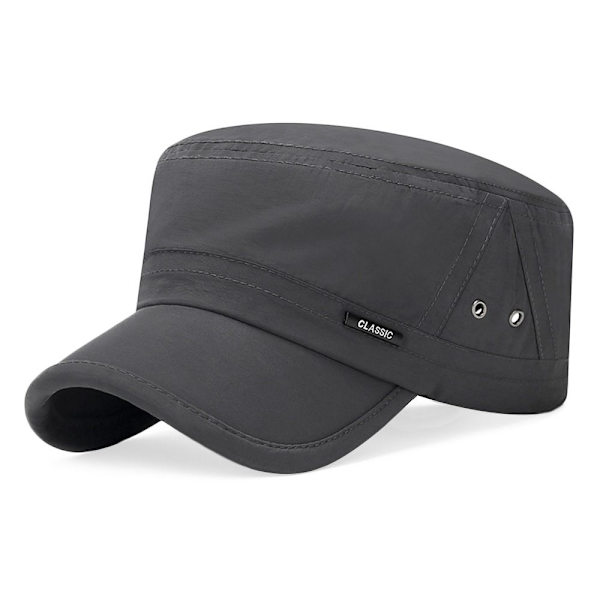 Andningsbar herrbasebollkeps, justerbar UV-beständig keps, casual, utomhus, vår och sommar Light gray No,