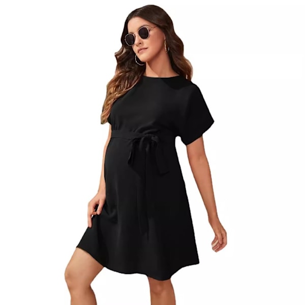 Gravidkläder, långärmade morgonrockar, Durman black L