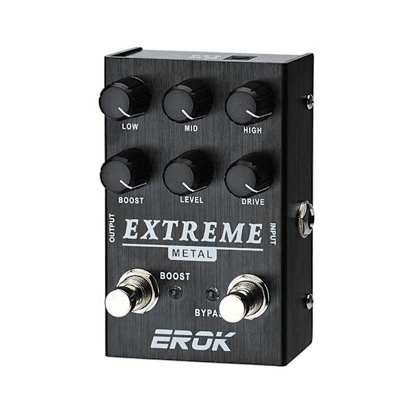 EROK Extreme Metal Twist Effektpedal, Hög Gain Super Drive Elgitarr Effektpedal, Enhetspulsnivåkontrollkomponent Extreme No,