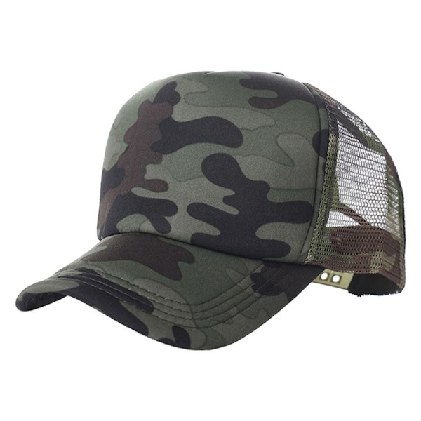 Andningsbar basebollkeps, casual mesh, solskydd, justerbar meshkeps, lastbilschaufför, sommar B No,