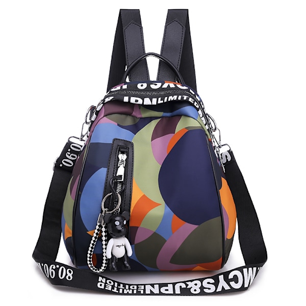 Dam axelväska, Oxford tyg blomma skal väska, armband Colorful bag No,