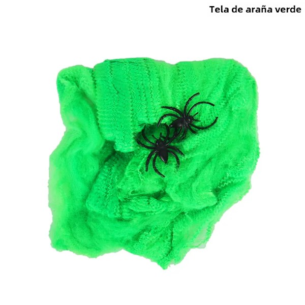Konstnät för Halloween-dekorationer, elastiska spindelnät för barer, hemsökta husscenrekvisita style 20 grams