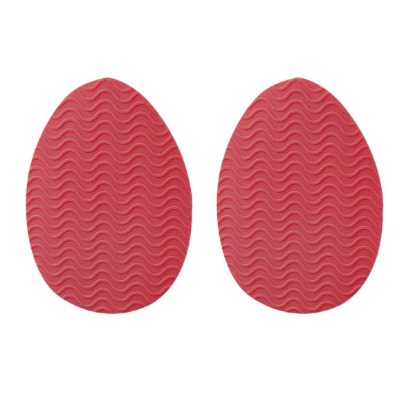 1/2/3/5 Non För Slip Shoe Pads Självhäftande gummi för hög Round Head Red 1Set